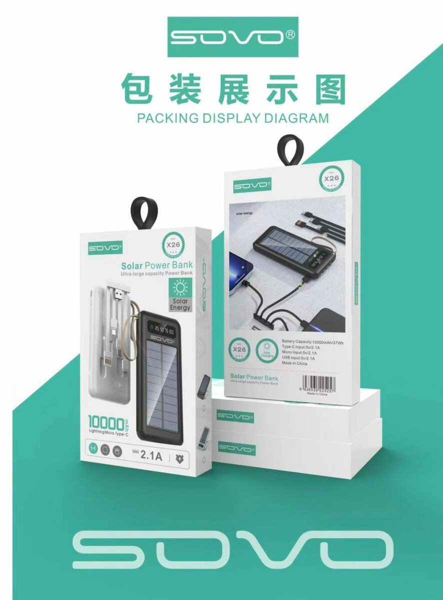 Chargeur Solaire Portable 10000mAh