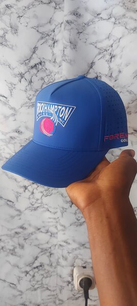 Casquette de golf bleue