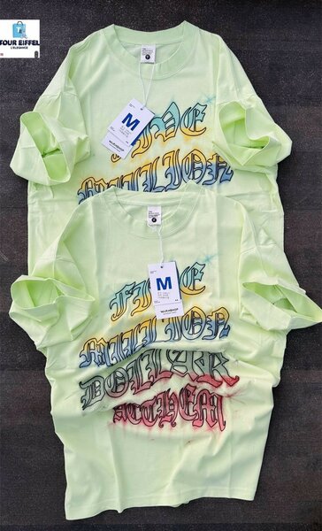 T-shirt unisexe fluo imprimée