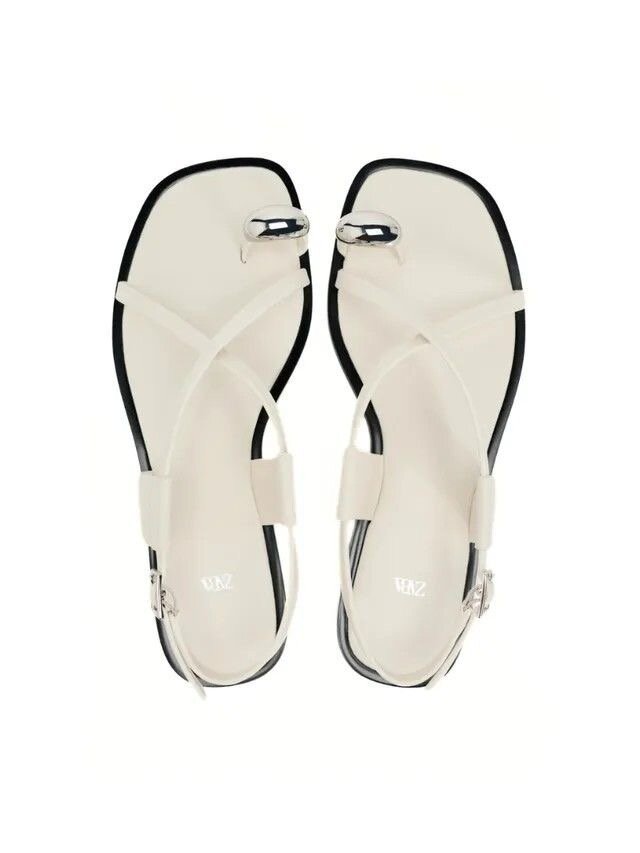 Sandales blanc à bijoux