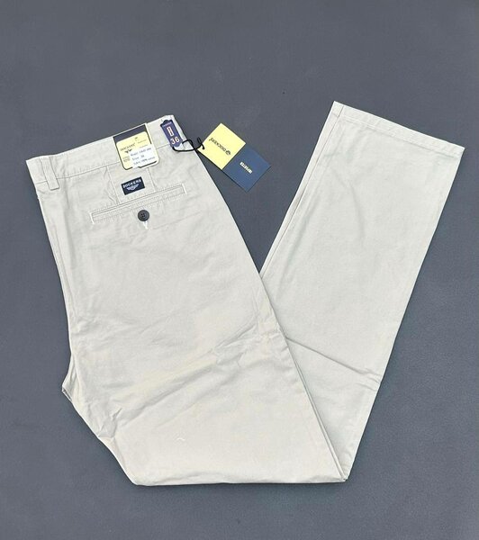 Chinos slim homme gris et beige