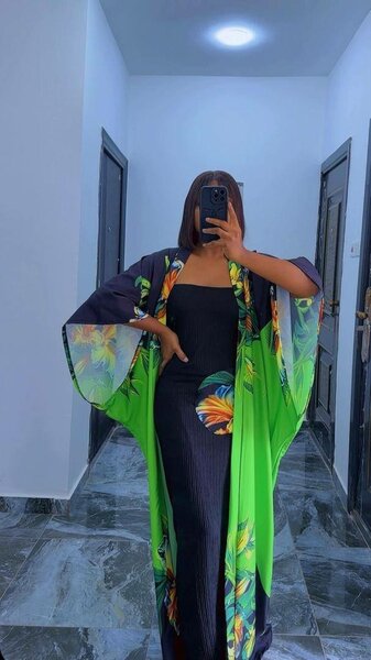 Robe longue élégante imprimée