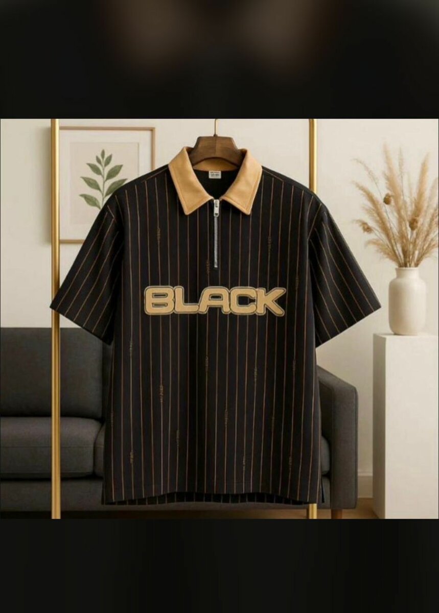 Polo rayée 'BLACK' pour homme