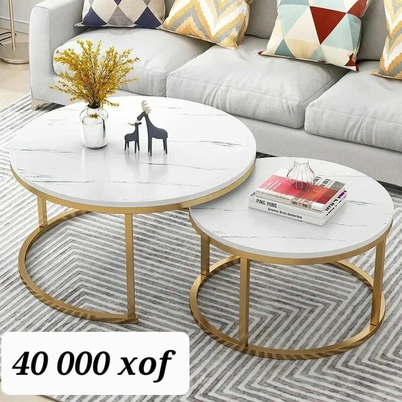 Table de salon central importe en marbre