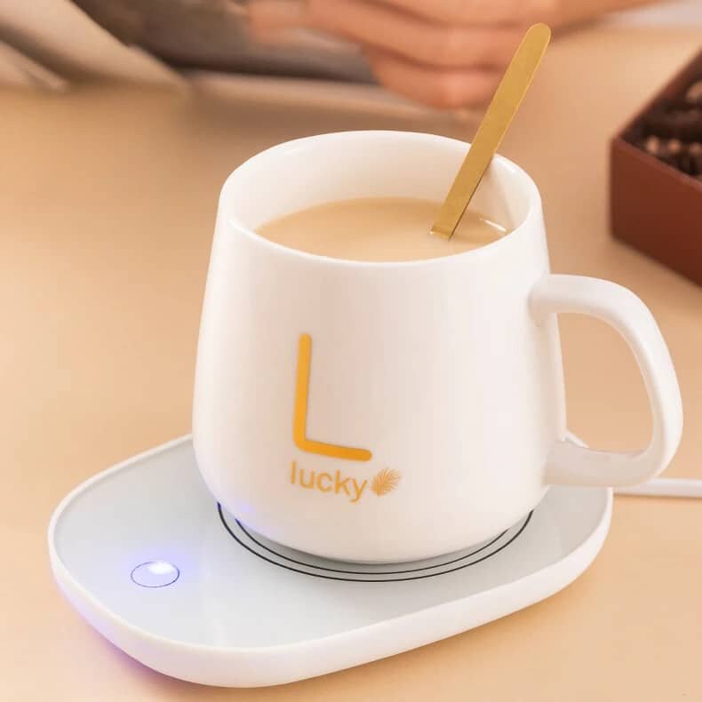 Tasse Chauffante avec Cuillère