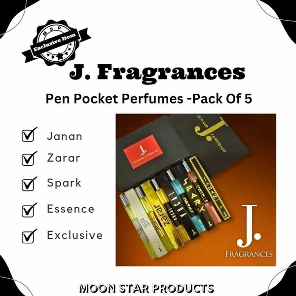 Unisex Long lasting Fragrance Pocket perfume 5 pieces tester