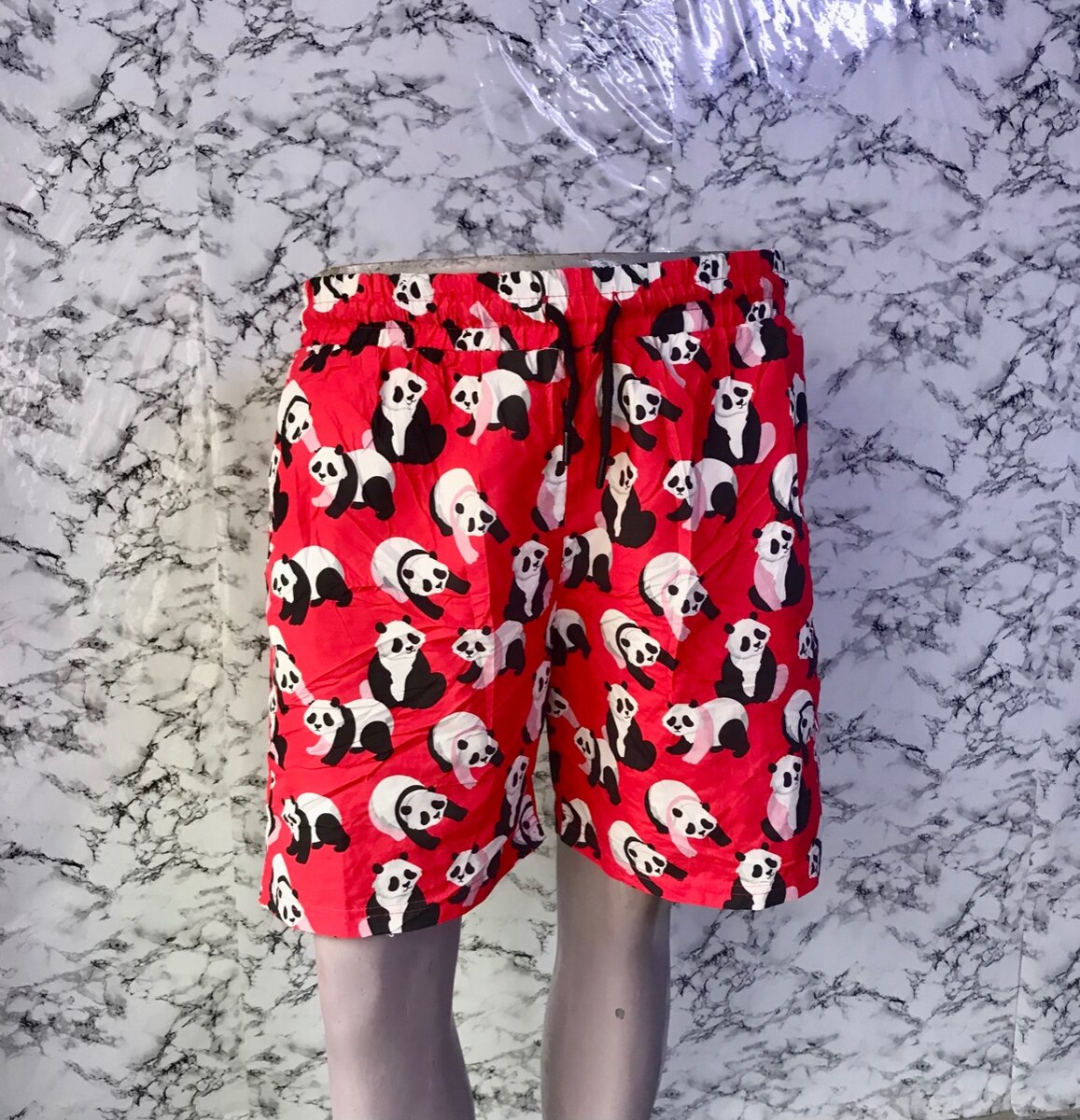 Shorts de bain rouges pour hommes