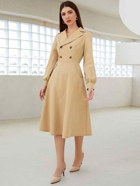 Robe trench beige élégante