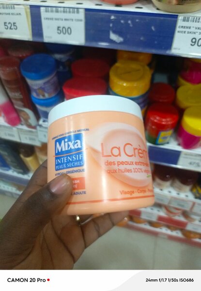 Crème hydratante Mixa intensif