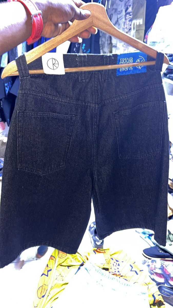 Men's Black Denim Shorts