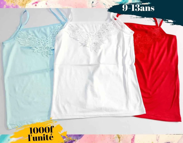 Débardeur Fille Dentelle
