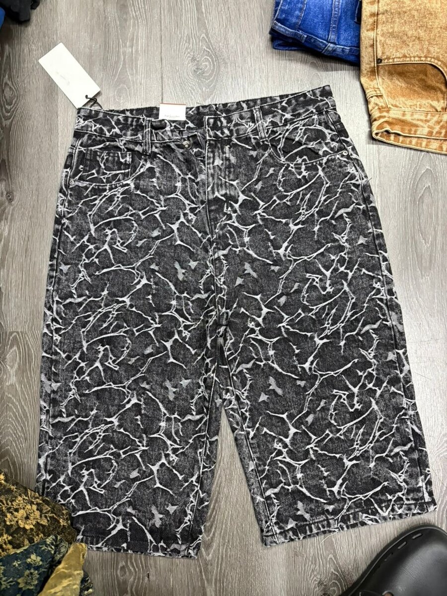 Shorts en denim usés