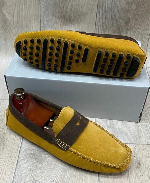 Mocassins en daim pour hommes