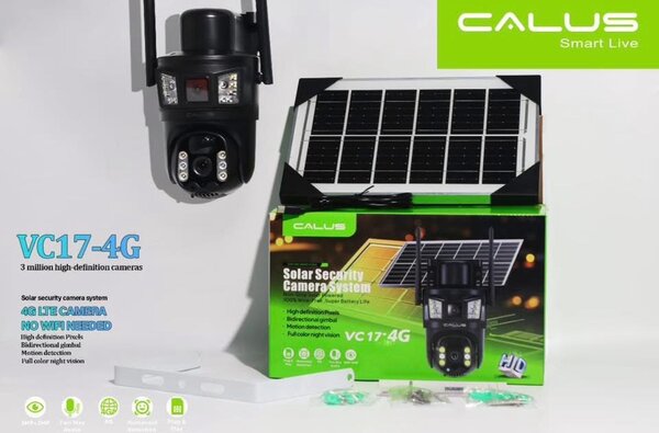 Caméra de sécurité solaire CALUS VC17-4G