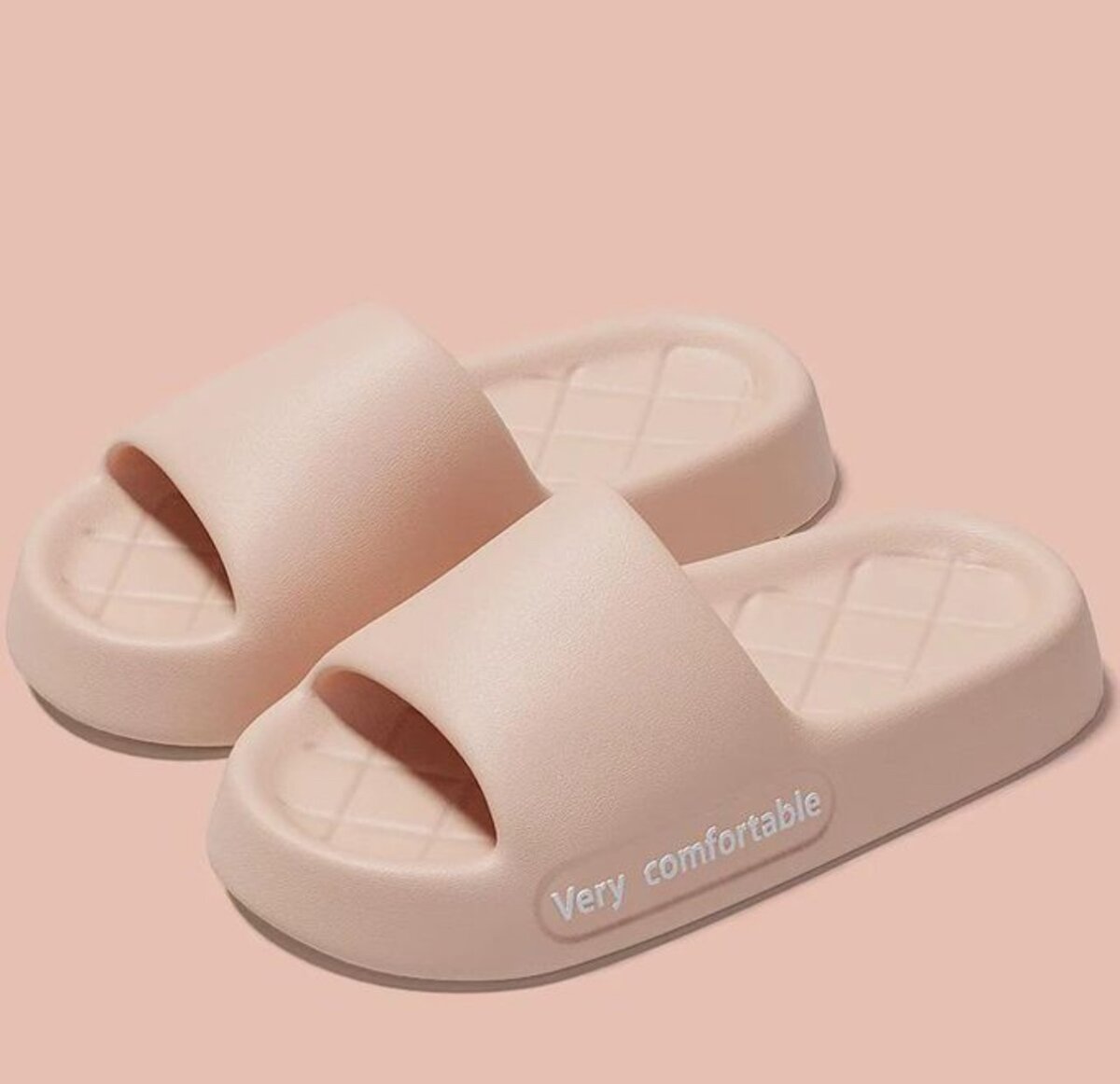 Summer Letter Print Women Slippers Thick Flat Outdoors Beach
