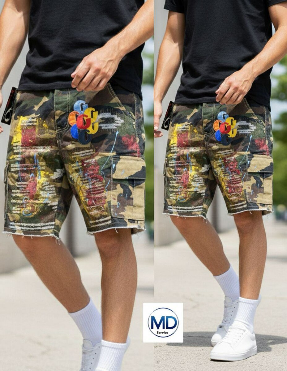 Shorts camouflage tendance