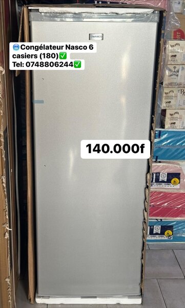 Congélateur Nasco 6 tiroirs (180L)