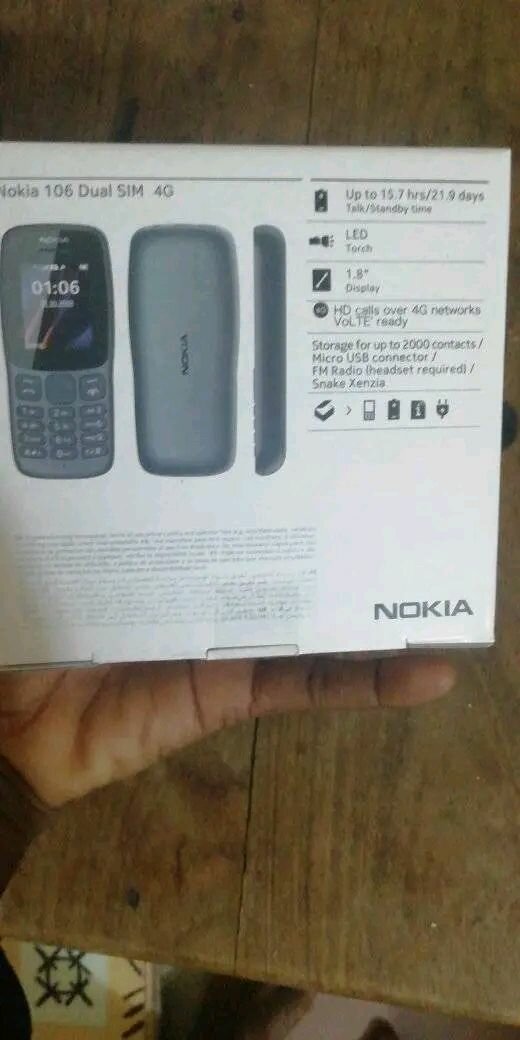 Nokia 106 Téléphone Portable Dual SIM 4G