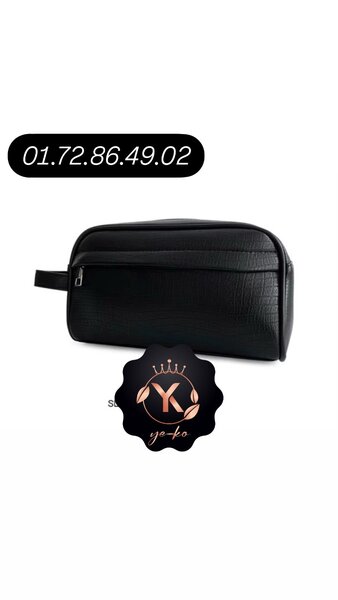 Trousse homme en cuir ,sacoche