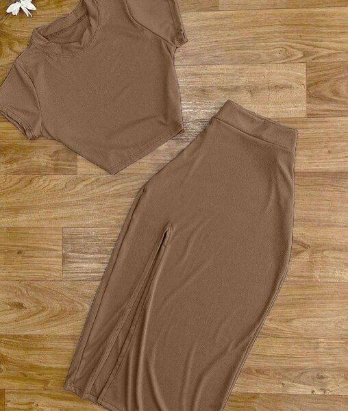 Ensemble Top et Jupe Décontracté Femme