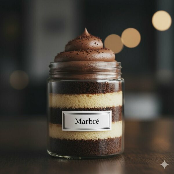 Dessert marbré en bocal 500 ml