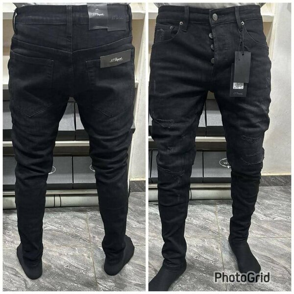 Jean slim noir homme