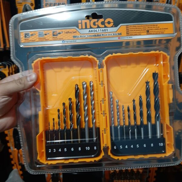 Jeu de forets INGCO 16 pièces