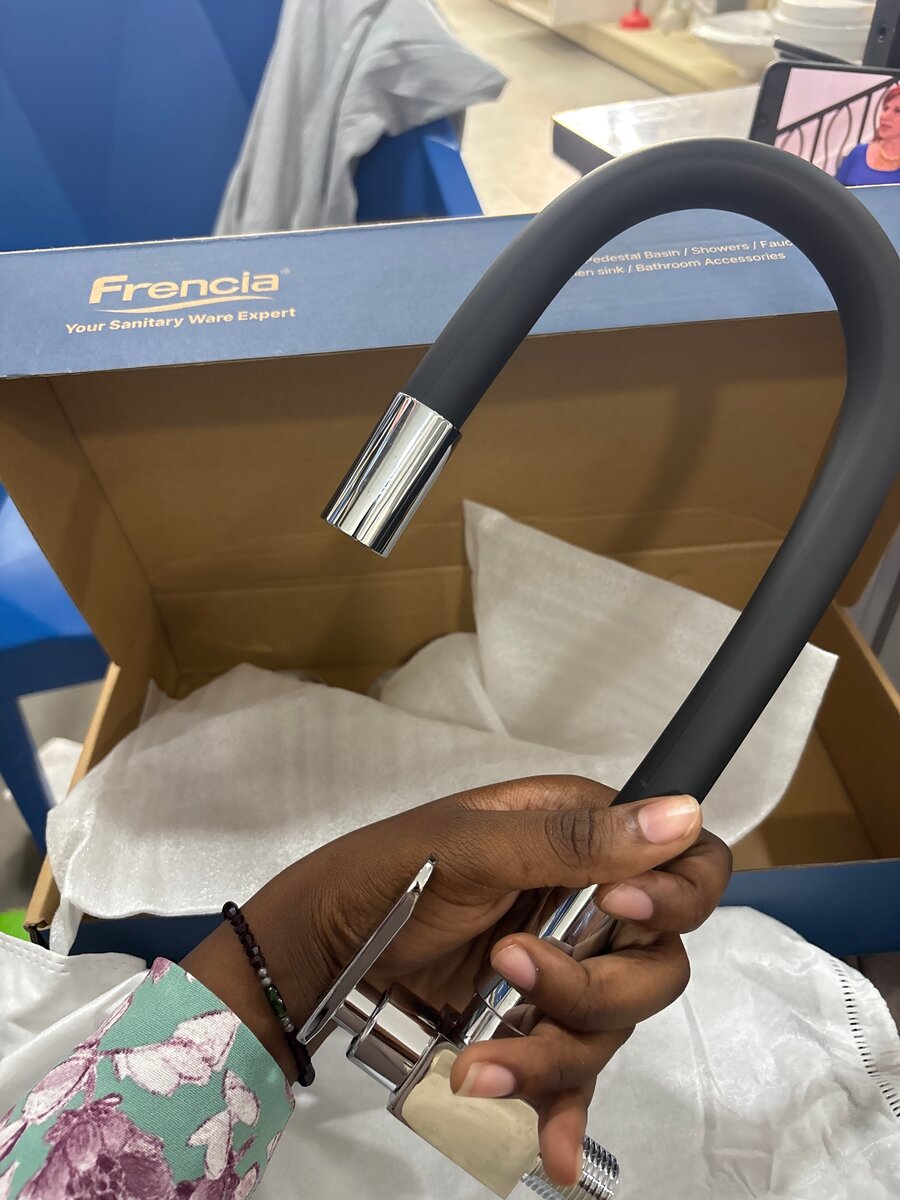 Mitigeur de cuisine flexible noire