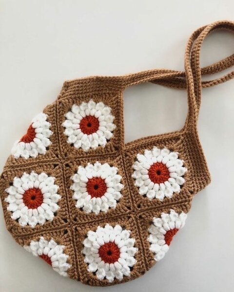Sac cabas fleuris