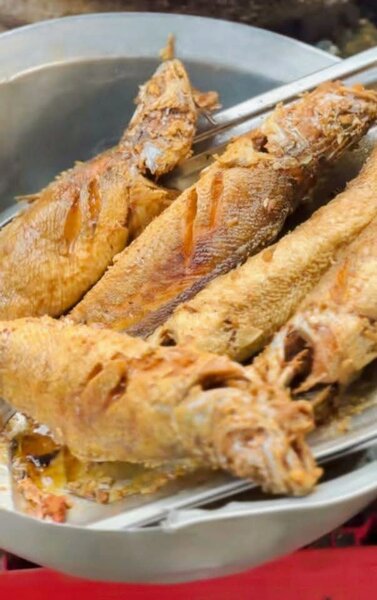 Poisson frit délicieux