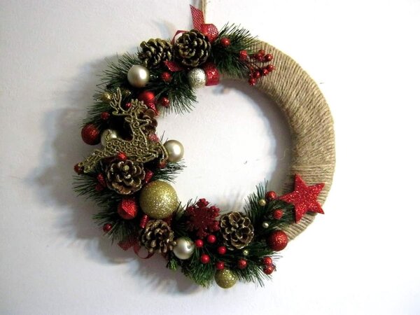 Couronne de Noël Naturaliste