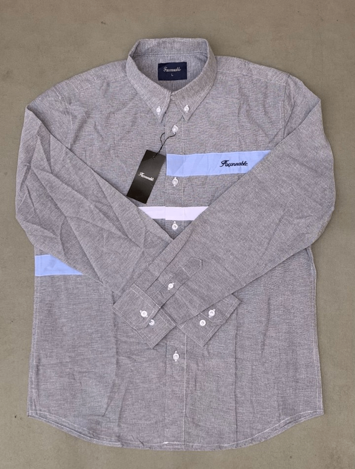 Chemise à manches longues colorée