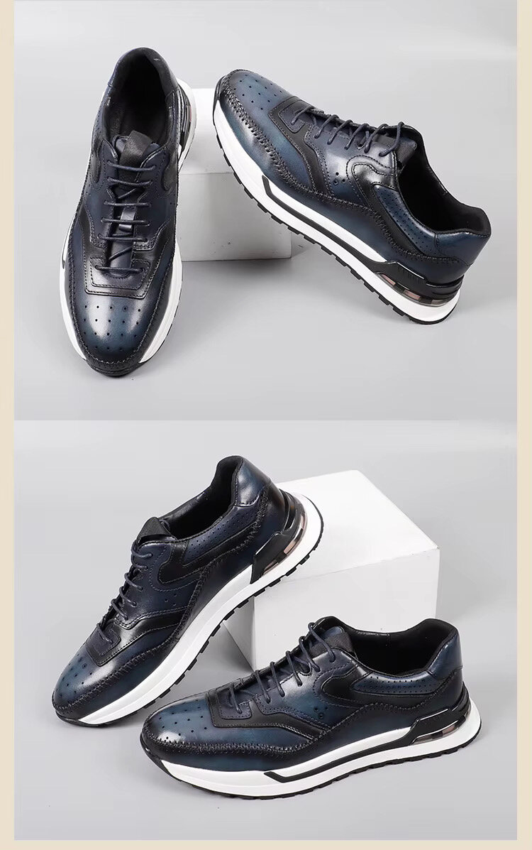 Sneakers en cuir pour hommes