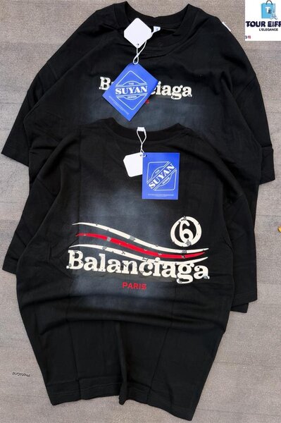 T-shirt noir Balanciaga