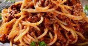 Spaghetti Bolognaise, bœuf ha