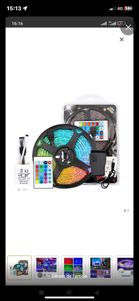 Bande LED RGB 10 mètres