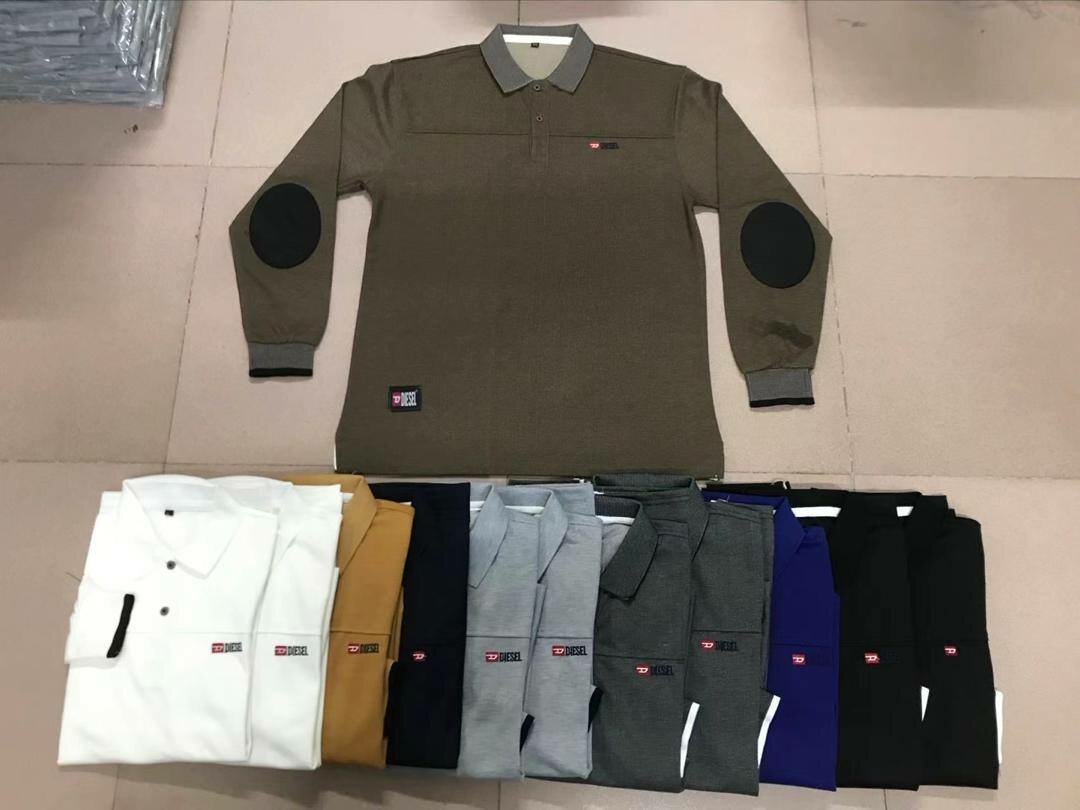 Polos à manches longues rayés