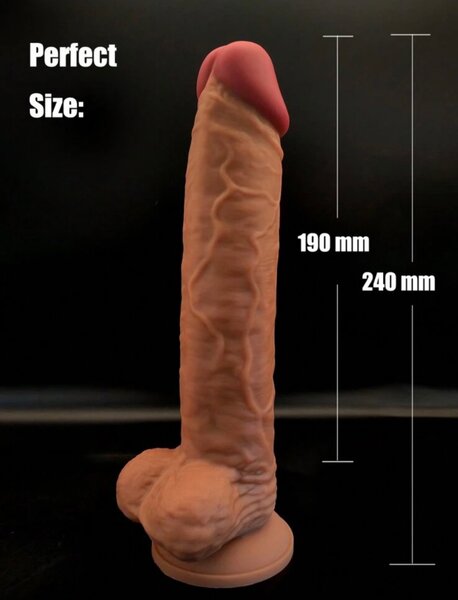 Gode réaliste 24 cm silicone