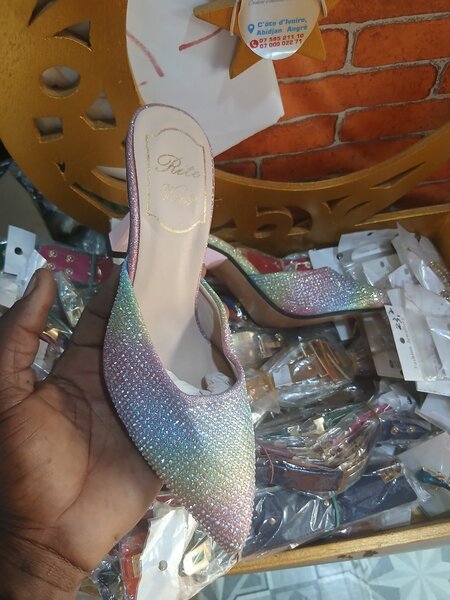 Escarpins Arc-en-Ciel Strass