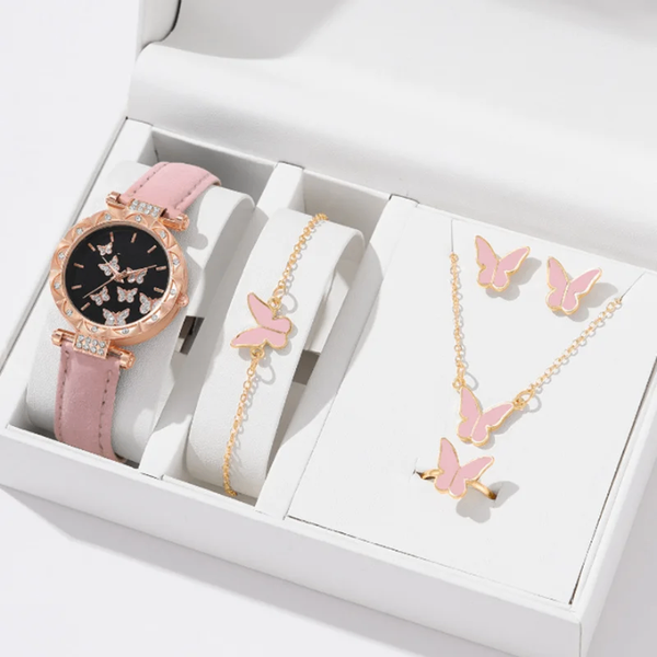 Montre femme Papillon en Acier