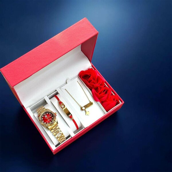 Ensemble Montre et Bijoux Luxe