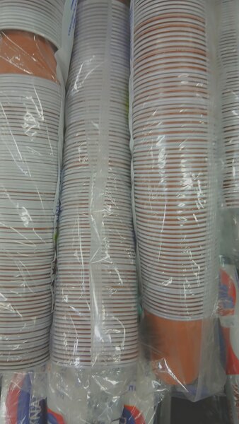 Gobelet jetable marron 100pcs)