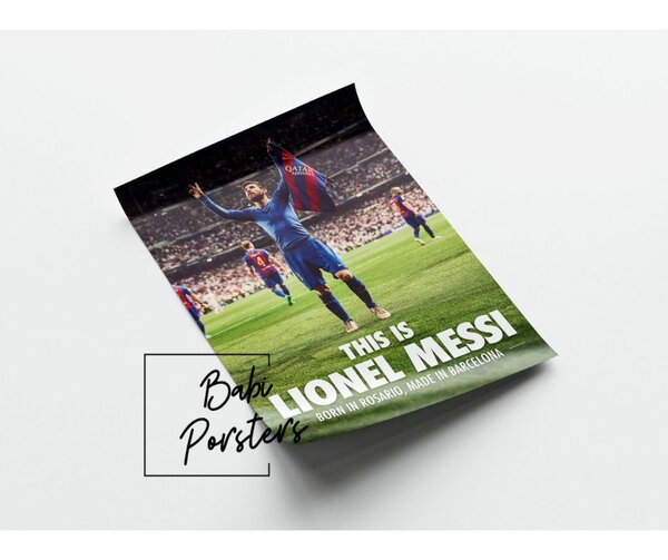 Poster football Messi 10