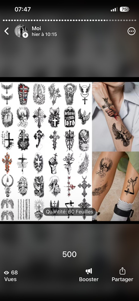 Tatouages Temporaires Éphémères