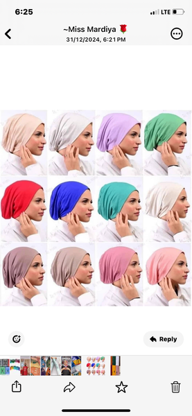 Under caps /inner caps