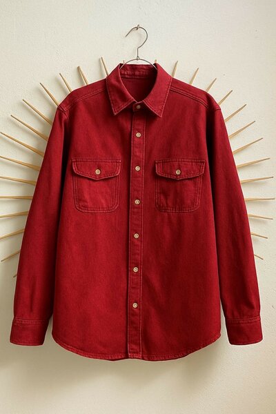 Chemise Rouge  Élégante