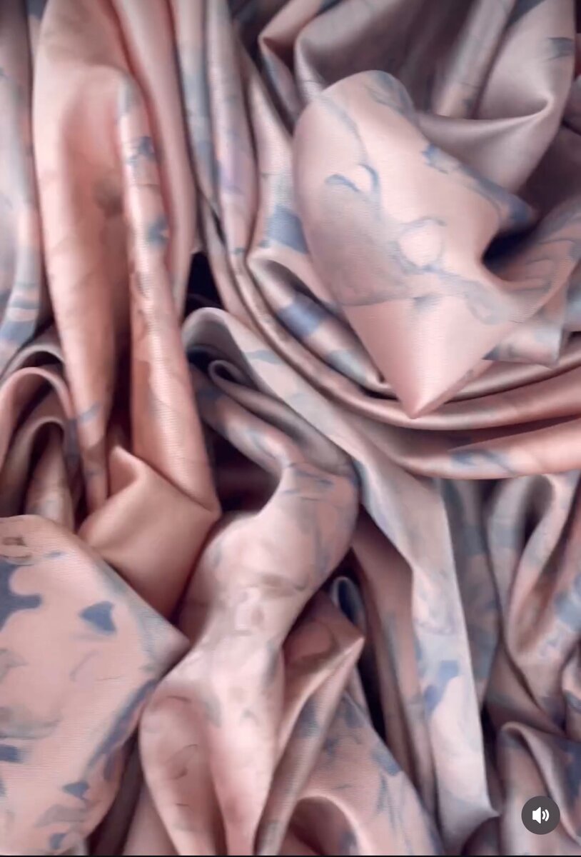 Tie and dye silk fabric