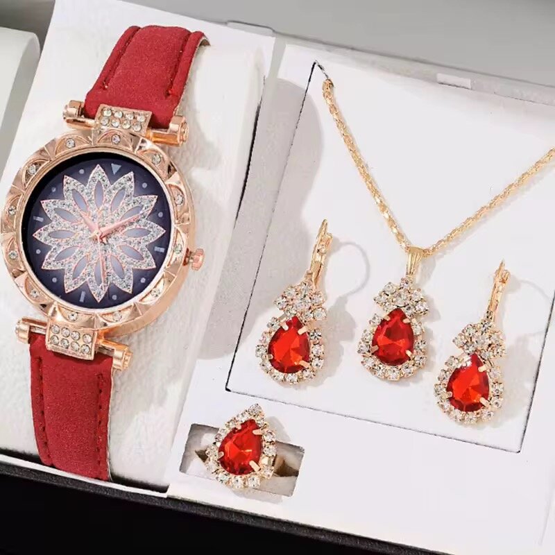 Ensemble Montre et Bijoux Luxe