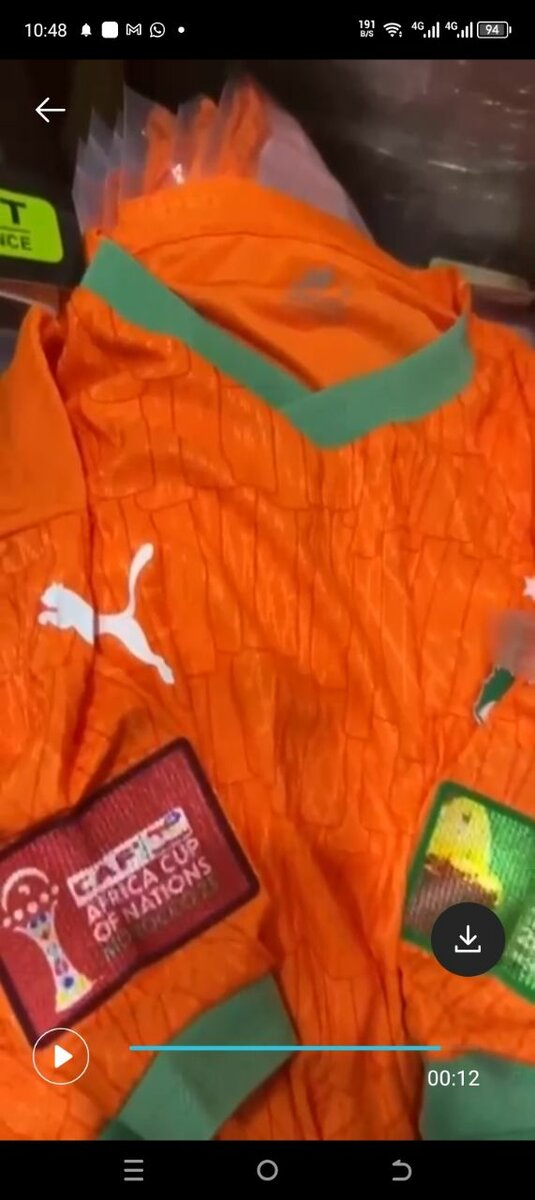 MaillotCôte d'Ivoire 2025offci