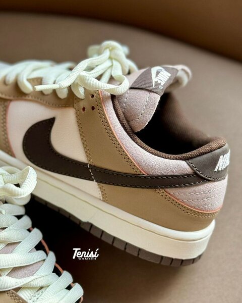 Baskets basses beige et marron